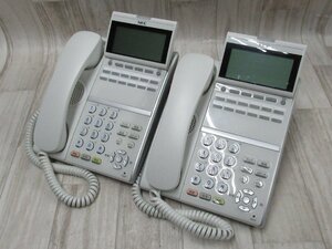 Ω XD1 5673 保証有 キレイめ NEC Aspire UX 12ボタン標準電話機 DTZ-12D-1D(WH)TEL 2台セット ・祝10000！取引突破！