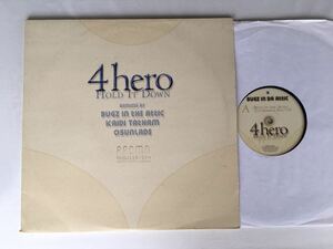 【PROMOオンリー12inch×2】4 hero / Hold It Down TKDJ113/114 02年EU盤PROMO,Bugs In The Attic,Kaidi Tatham,Osunladeリミックス収録