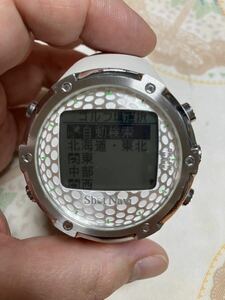 [中古]SHOT NAVI ショットナビ W1-FW ゴルフウォッチ GPS 腕時計型 ホワイト系