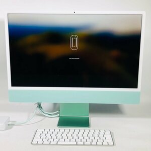 動作確認済み iMac Retina 4.5K 24インチ (Mid 2021) Apple M1 8コア/8コアGPU/16GB/SSD 2TB グリーン MGPH3J/A