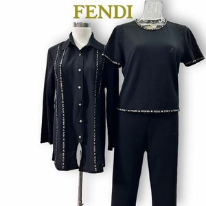 フェンディ＊稀少デザイン ニット アンサンブル＊FENDI ROMA 1925