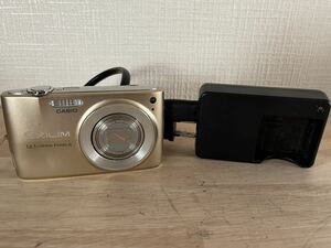 1円スタート CASIO EXILIM EX-Z400 コンパクトデジタルカメラ カシオ エクシリム ゴールド デジカメ 充電器付き 通電確認済み