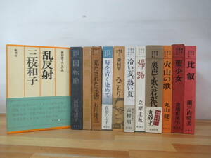 Q64▽純文学書き下ろし特別作品12冊セット 比叡 聖少女 みごもり 時を青く染めて 回転扉 花祭 冷たい夏、熱い夏 火山の歌 帰路 280829