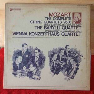 〓★〓中古LPレコード　『Mozart The Complete String Quartets Vol.6』モーツァルト／弦楽四重奏曲全集-6 ABC Westminster〔OW-8024-AW〕