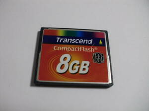 8GB　CFカード　Transcend　フォーマット済み メモリーカード　コンパクトフラッシュ