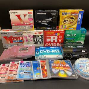 【未開封】DVD-R DVD-RW RAM HD まとめ 96枚 maxell SONY MITSUBISHI TDK 三菱 Panasonic imation 繰り返し 一回録画 