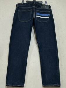 ※桃太郎ジーンズ MOMOTAROJEANS 出陣 AJ0705-MZ 味野限定 セルビッチ デニムパンツ 日本製 濃紺 34 　　　　 BJBD.D