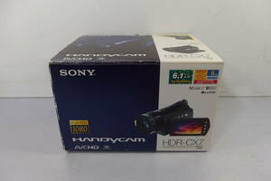 ◆未使用 SONY(ソニー) フルハイビジョンビデオカメラ Handycam(ハンディカム) HDR-CX7 ブラック 強力手ぶれ補正 ムービー 予備電池付