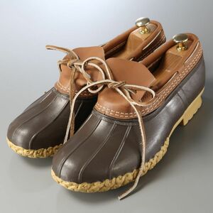 SW1598//米国製*L.L.ビーン/L.L.Bean*W 9W/ビーンブーツ ラバーモカシン/アウトドアシューズ/ローカット/靴/茶/ブラウン