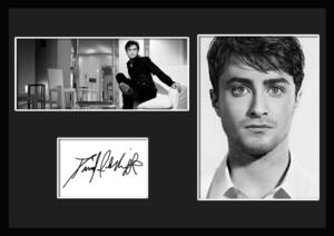 10種類!Daniel Radcliffe/ダニエル・ラドクリフ/ハリー・ポッター/サインプリント&証明書付きフレーム/BW/ディスプレイ (6-3W)