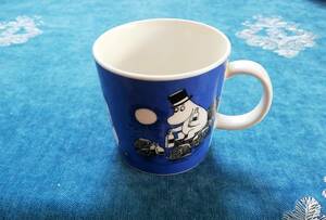 希少　ムーミン　マグカップ　Moomin　Drawing　1996-2002年　アラビア　ブルー　コレクター　ヴィンテージ　新品・未使用