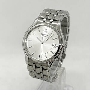 1円～★SEIKO セイコー CREDOR クレドール SIGNO シグノ 8J86-7A00 腕時計★電池交換済み 稼働品 クォーツ メンズ シルバーカラー D1404