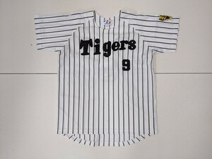 11．阪神タイガース 藤本敦士 9番 ベースボール シャツ ユニフォーム 野球 NPB メンズL 白黒 x104