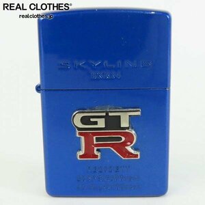 ZIPPO/ジッポー SKYLINEスカイライン BNR34 GT-R メタル/1000個限定シリアルナンバー入り/ブルー/2000年製 /LPL