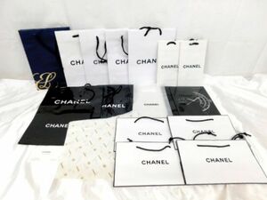 M817★CHANEL 15点 紙袋 まとめて ショップ袋 ショッパー 袋 大量 ショップバック シャネル ブランド袋 ★送料690円〜