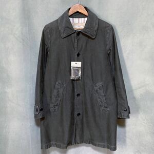 visvim ヴィズヴィム HERGE COAT DMGD CHINO ハージコート ウォッシュ ダメージ 加工 チノ ステンカラー コート size.1 (S) グレー