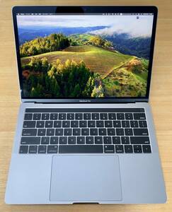 Apple／MacBook Pro 13inch (2018) ★スペースグレー ★英語(US)キーボード ★Touch Bar ★メモリ 16GB ★SSD 512GB ★TB3(USB-C)4ポート