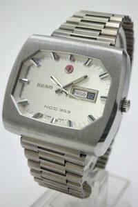 ☆☆☆とても大型　RADO NCC 303　8角形フェイス　厚みがあり　自動巻紳士腕時計　極稀少モデル