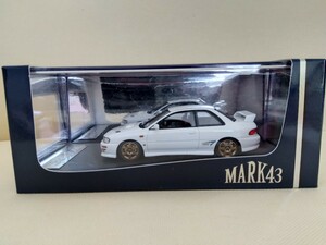 1/43 MARK43 スバル インプレッサWRX type R STI Version 1997 GC8 フェザーホワイト スポーツホイール ミニカー PM4357SW 