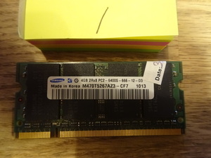 SAMSUNG Memory ノート用 DDR2 4GB 1枚 ////1