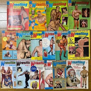 3237　洋書　プロレス雑誌　Wrestling REVUE 16冊セット　1969/71/72年