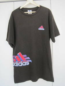 レア　アメリカ製　90s 万国旗タグ アディダス adidas パフォーマンスロゴ Tシャツ　デサント期　Mですが大きめです