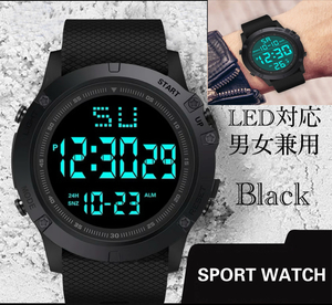 腕時計　デジタル腕時計 スポーツ腕時計 時計 デジタル式 LED デジタル 自転車 スポーツ アウトドア キャンプ ランニング 2