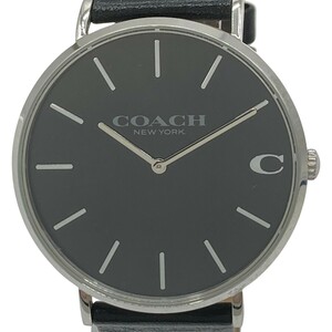 ◎◎ COACH コーチ 腕時計 クォーツ メンズ CA.124.2.14.1580 ブラック やや傷や汚れあり