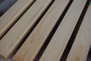 木曽桧 ヒノキ（植林材） 5本で8500円 角材 材木 木材 新品