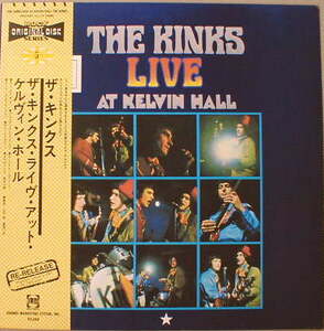 KINKS,THE Live at kelvin hall 歌詞カード・帯付
