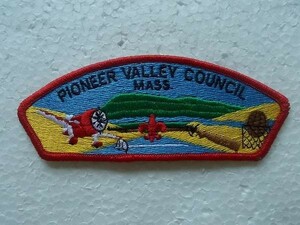 ボーイスカウト pioneer valley council 飛行機 ライフル スカウト章 アメリカ 刺繍 ワッペン /ジャンボリー 海外 v66