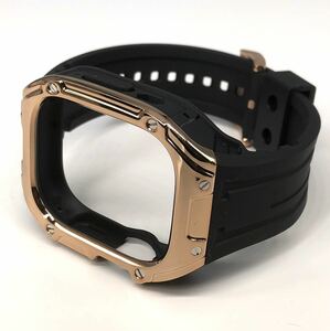 rbr4★アップルウォッチバンド ラバーベルト カバー　Apple Watch ケース 49mm ウルトラ　ultra メンズ レディース