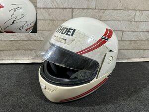 267●〇 鈴木亜久里 直筆サイン SHOEI フルフェイス TF-90 / ショウエイ ヘルメット F1 レース 〇●