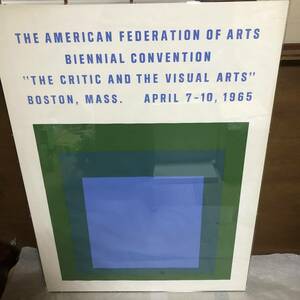 希少品 現代アート 1965年 THE American federation of ARTS BIENNIAL CONVENTION アクリル枠付き アンティーク ビンテージ