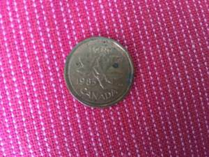 1985年 カナダ 1セント 硬貨