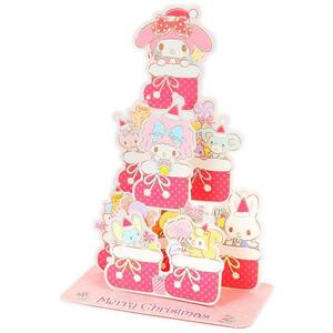 マイメロディ クリスマスカード 立体カード ブーツツリー サンリオ sanrio キャラクター