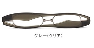新品 ポッドリーダー スマート グレー +3.00 老眼鏡 シニアグラス リーディンググラス 携帯 podreader smart