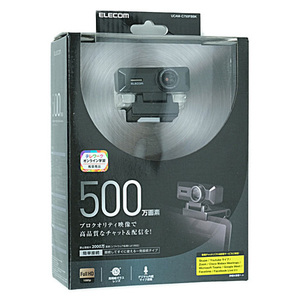 ELECOM エレコム 500万画素WEBカメラ UCAM-C750FBBK ブラック [管理:1000014714]