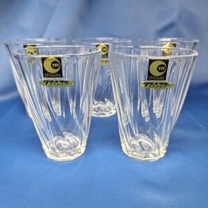 松ヶ岡ガラス工業 グラスタンブラー 5個セット No.21607 クリスタルガラス カップ