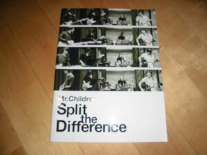 ツアーパンフレット//ミスターチルドレン split the difference//Mr.Children//2010//ミスチル