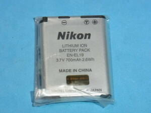 NIKON 未使用品 純正バッテリー EN-EL19 １個 ケース入り 管理761