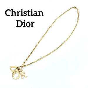 『Christian Dior』クリスチャンディオール ロゴチェーンネックレス