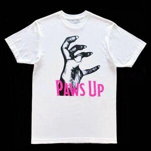 LADY GAGA レディー・ガガ PAWS UP ビッグプリント Tシャツ 半袖 white size M 希少 HAUS OF GAGA ハウス オブ ガガ オフィシャル 会場限定