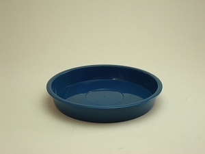 鉢を室内に　水やりしやすく　鉢皿　６号DX　青　115010　受け皿
