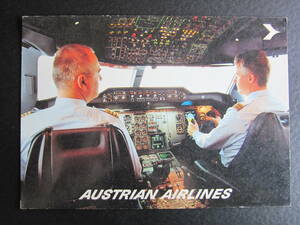 オーストリア航空■AUSTRIAN AIRLINES■A310-324■エアバス■Airbus■コックピット■エアライン発行■1980