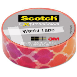 Scotch 3M Washi Tape　マスキングテープ　Quatrefoil Sun　 海外製品