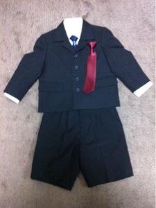 入学式ネクタイ二本付きスーツ5点セットサイズ100