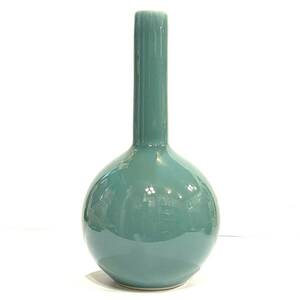 花瓶 白山陶器 一輪挿し グリーン フラワーベース 花器 陶器 