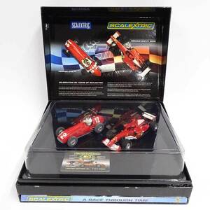 【中古】Scalextric スロットカー 50周年 FERRARI 375 + F1 248 2台セット フェラーリ スケーレックストリック C2782A