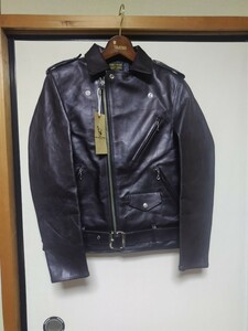 最落なしFINE CREEK LEATHERSファインクリークレザーズLeon レオンBLACKサイズ40ホースハイド　海外仕様　オーバーシー